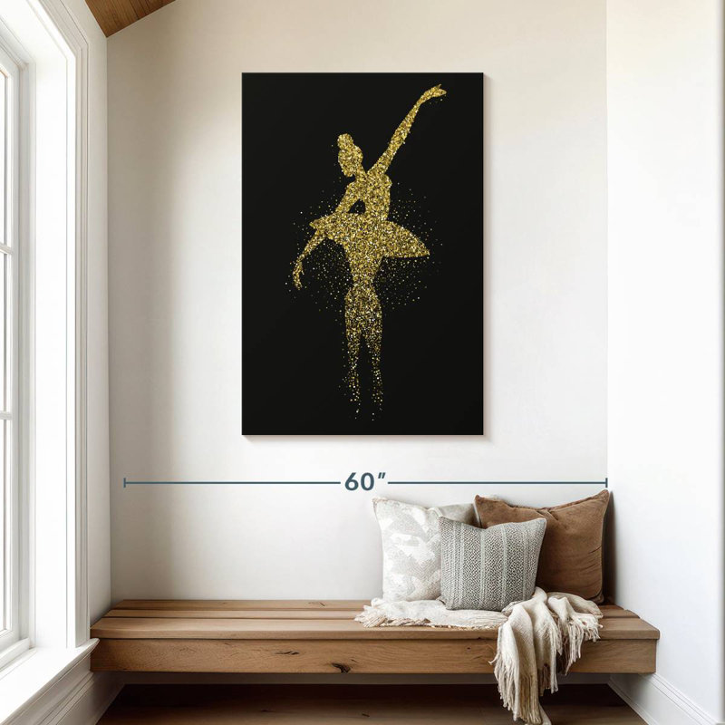 Enn Glittery Ballerina, 45" H x 30" W