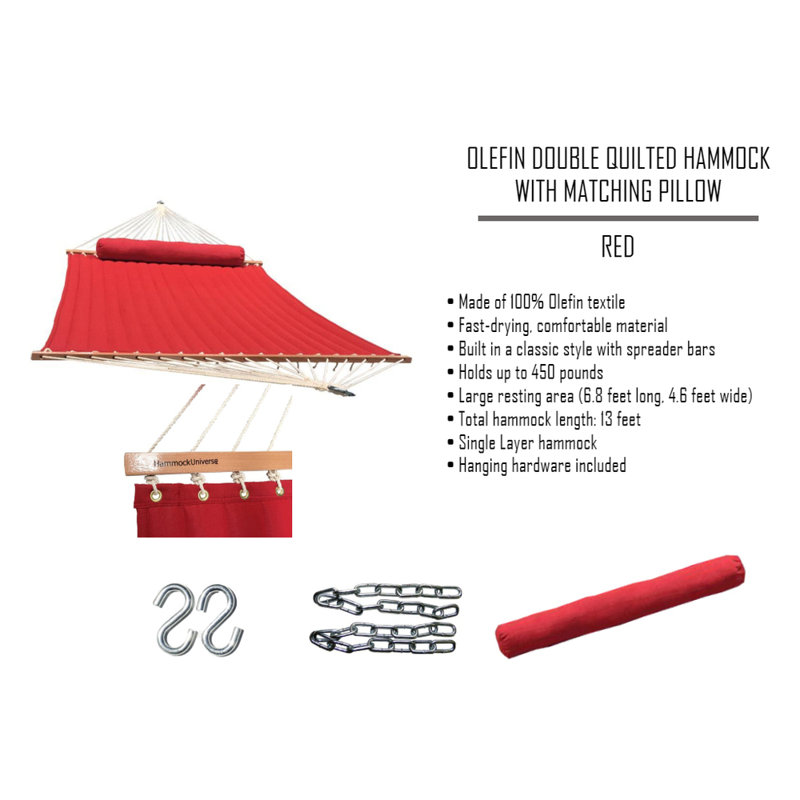 Hamac double Enrique, rouge
