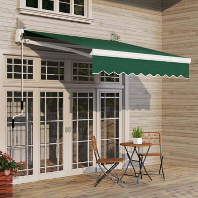 Auvent de patio - Housse de protection solaire rétractable pour patio Réduire le feu. Aluminium et acier. Couvre-fenêtre polyvalent pour l'extérieur. Réduit la chaleur et les effets. Acier, tissu. Convient à divers