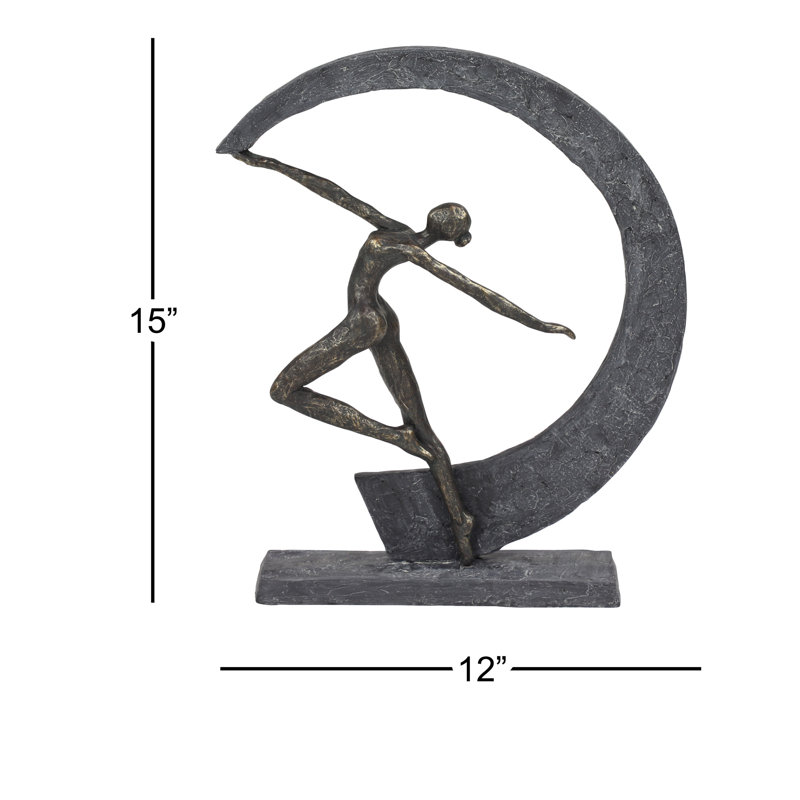 Figurine dansante avec croissant de lune