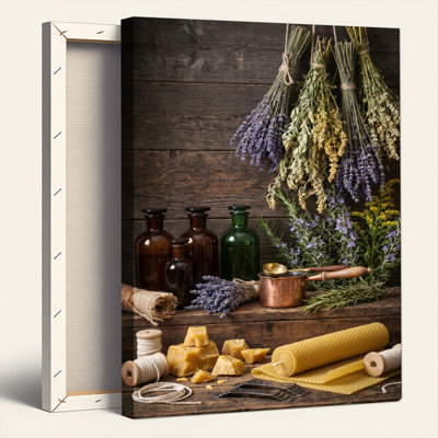 «Herbal Still Life», reproduction d'art sur toile, ensemble de 1