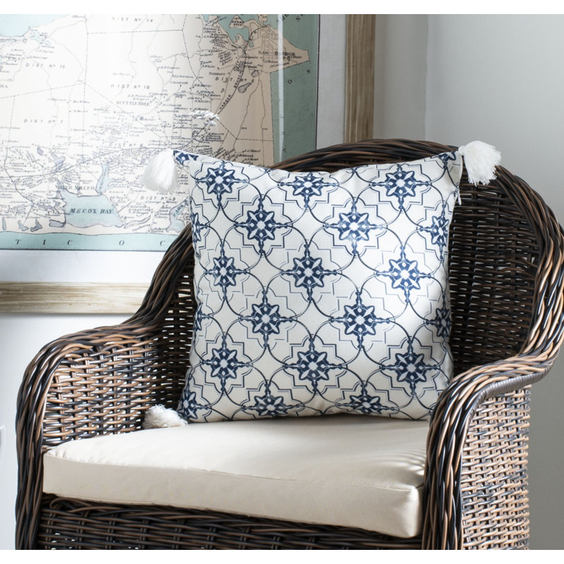 Mariella Tassels Reversible Throw Pillow