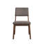 Chaise d'appoint en velours côtelé et finition noyer Seda (ensemble de 2)-441662941