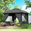 Spacieux auvents en acier et pavillons de jardin (doit inclure le cadre), terrasse de patio moderne
