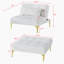 Chaise d'appoint touffetée en tissu Teddy de 35,5 po de largeur Yanelys-1895094447-1895094444