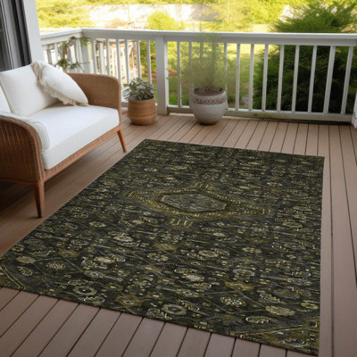 Tapis intérieur / extérieur gris Lamoria 