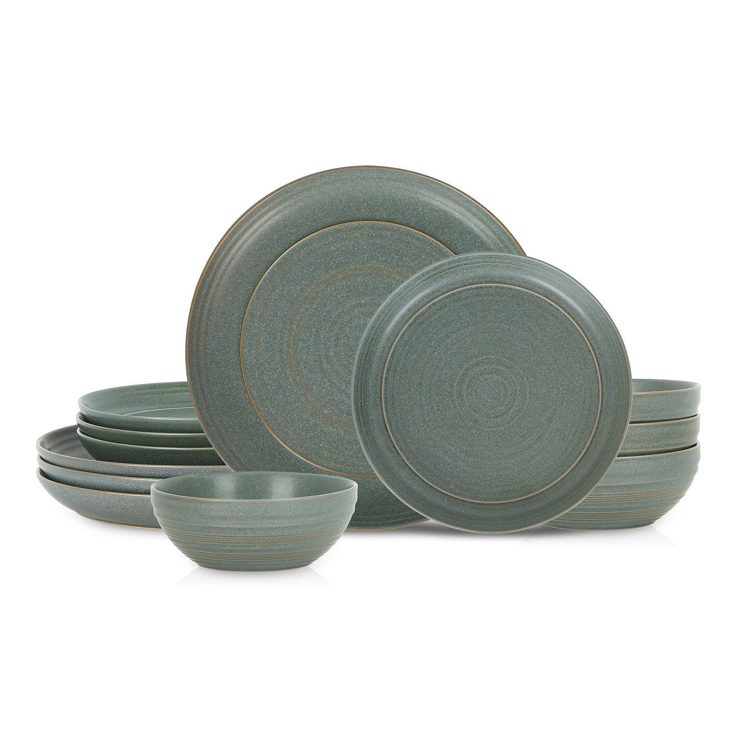 Stone Lain Elio 12-Piece Dinnerware Set Stoneware Wayfair Canada