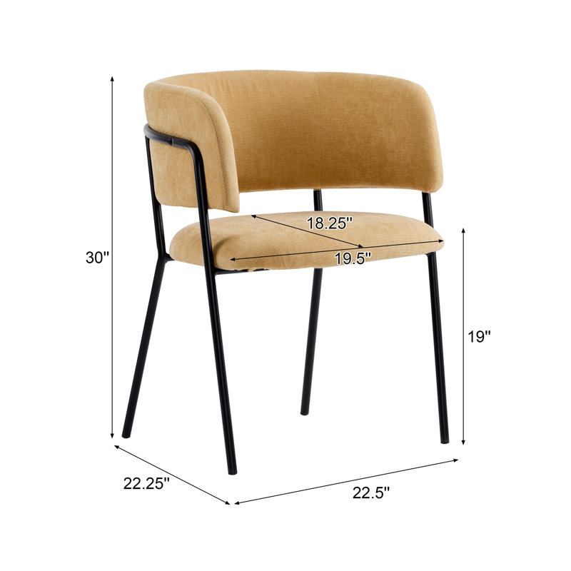 Ensemble de 2 chaises de salle à manger rembourrées Modern