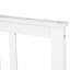 Lit plateforme simple en bois blanc - tête de lit 42 po, support à 10 lattes, pas de sommier requis avec tête de lit en pin scintillant et finition