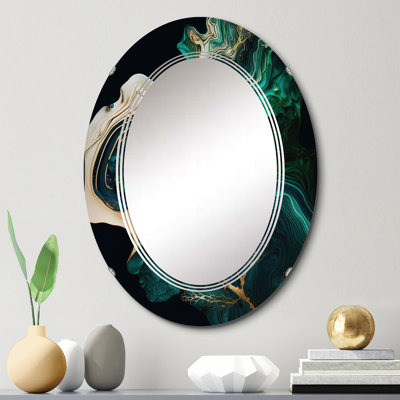 Abstract Geode Marble I - Abstract Marble Wall Mirror