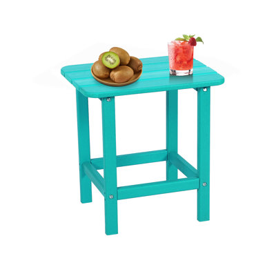 Analissa Rectangular Outdoor Side Table Adirondack Table by Highland Dunes