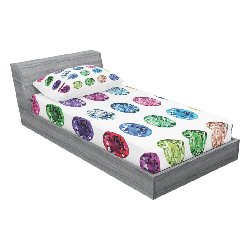 Microfiber Sheet Set, Twin Sheet Set with Fitted Sheet