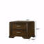 Table de chevet 2 tiroirs, meubles de chambre à coucher en bois brun foncé 1Pc