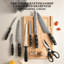Nanfang Brothers Damascus Steel Knife Block Set