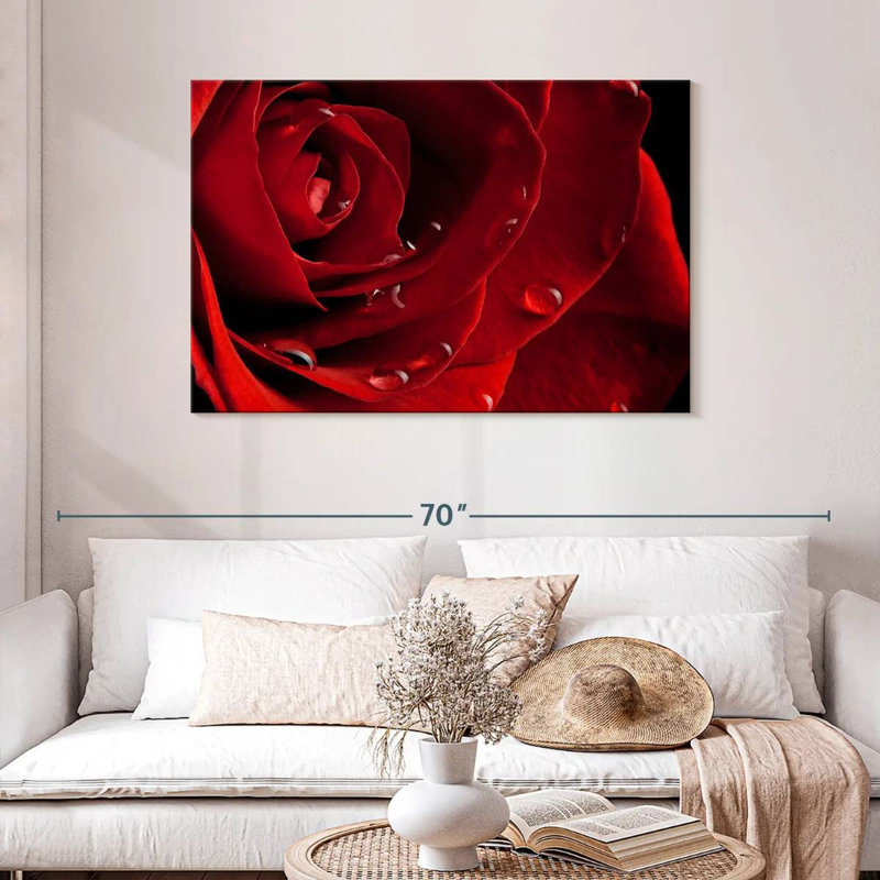 Rose rouge Harnek, H 30 po x l 45 po