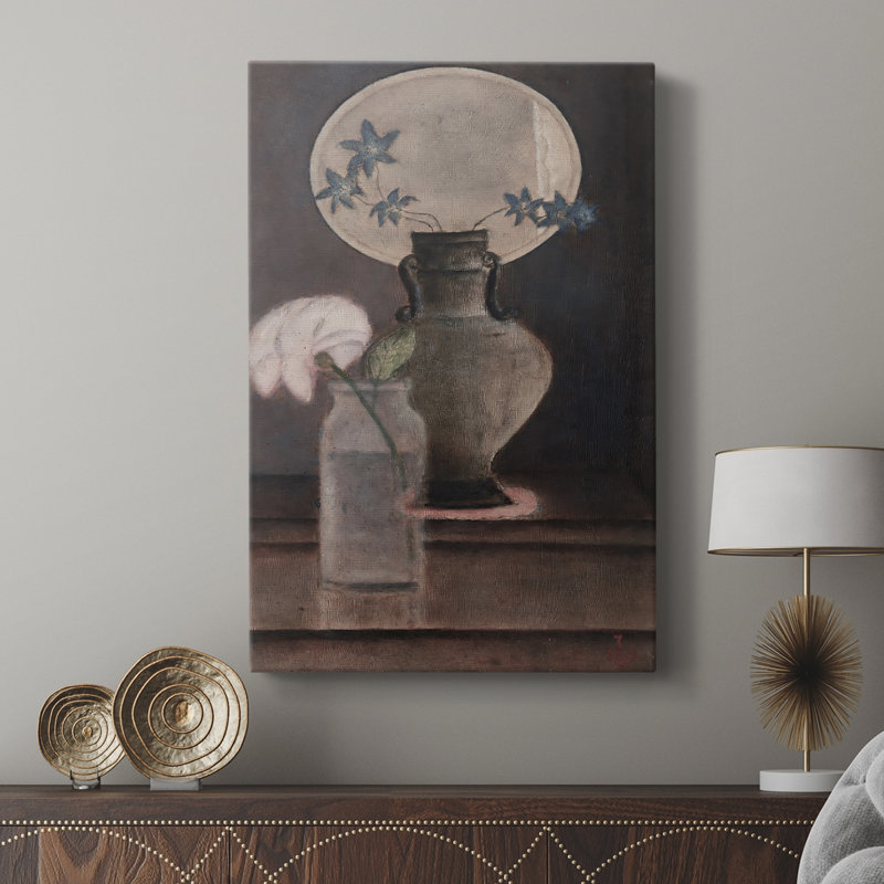 Imprimé floral rétro CIV - galerie Cavas sur mesure, H 48 po x l 32 po