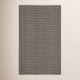 Bradshaw Zipper Black/Ivory Handwoven Cotton Rug