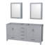 Sheffield 71" Double Bathroom Vanity Base Only-31336912