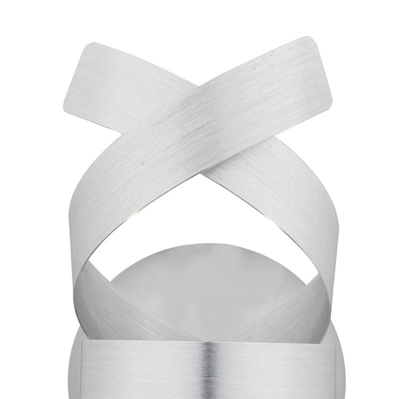 Mcelroy Flush Mounted Sconce, Brushed Aluminium