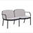 Luna Outdoor Patio PP 3PCS CHAT SET, Frame With Cushion, (2Pcs Club Chairs And 1Pcs Loveseat)-487834355-487834365