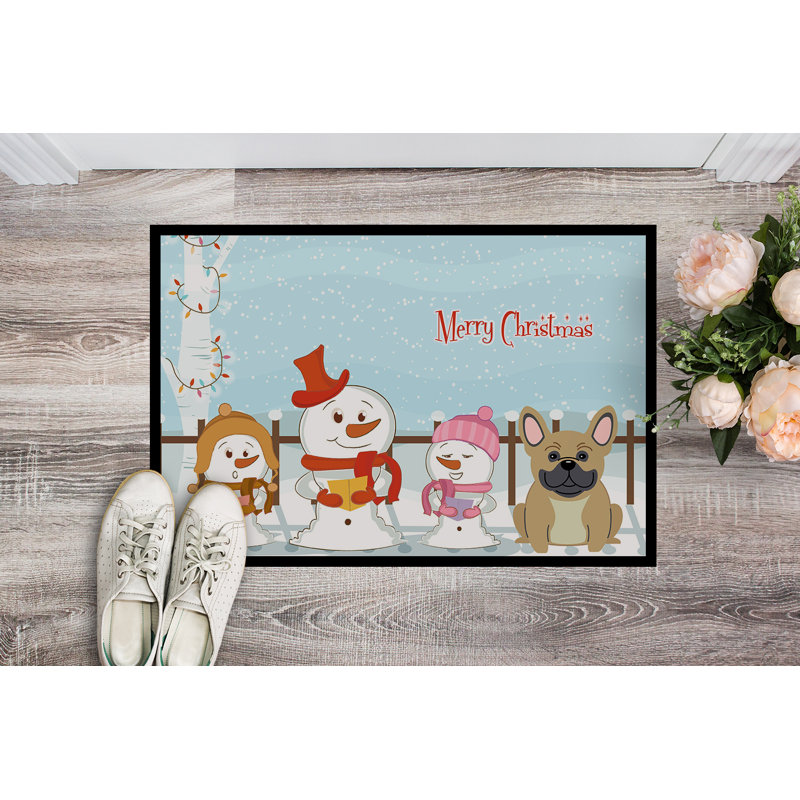 Tapis d'extérieur Chloe-Nicole Merry Christmas, Rectangle 1 pi 6 po x 2 pi 3 po
