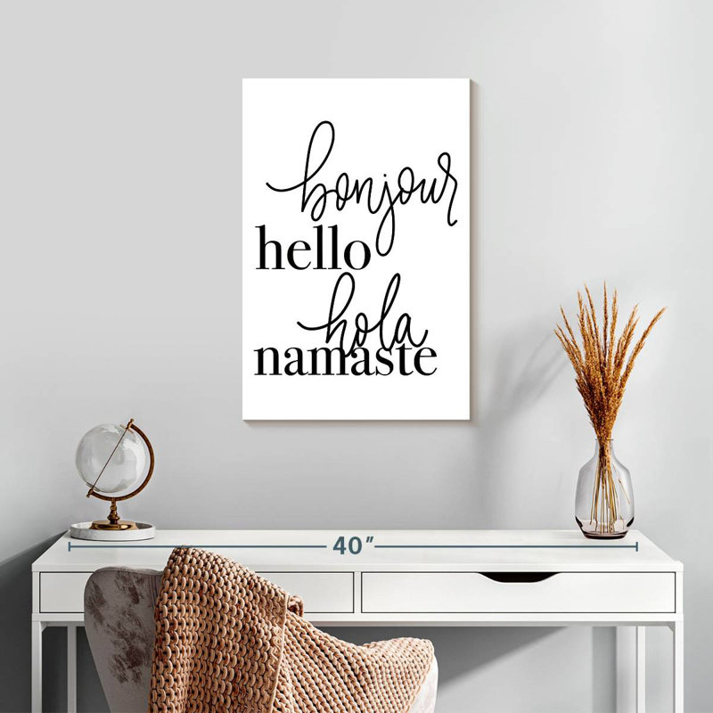 Hello Languages, 24" H x 16" W