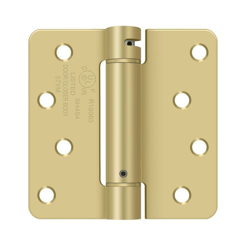 64'' x 64'' Steel Surface Mount Hinge, Brushed Brass