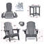 Ensemble de chaises pliantes Adirondack d'extérieur-124920148