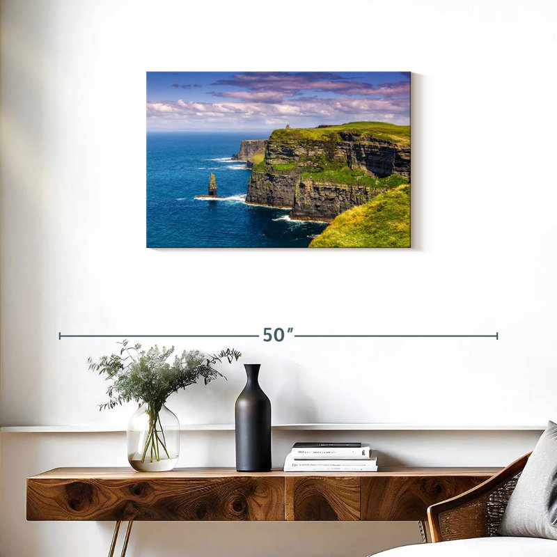 Keesha, bord de mer, falaises de Moher, H 20 po x l 30 po