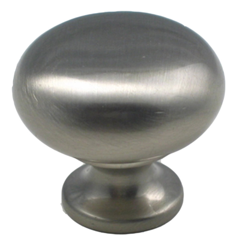 Poignée champignon 1 1/4 po de diamètre, Nickel satiné