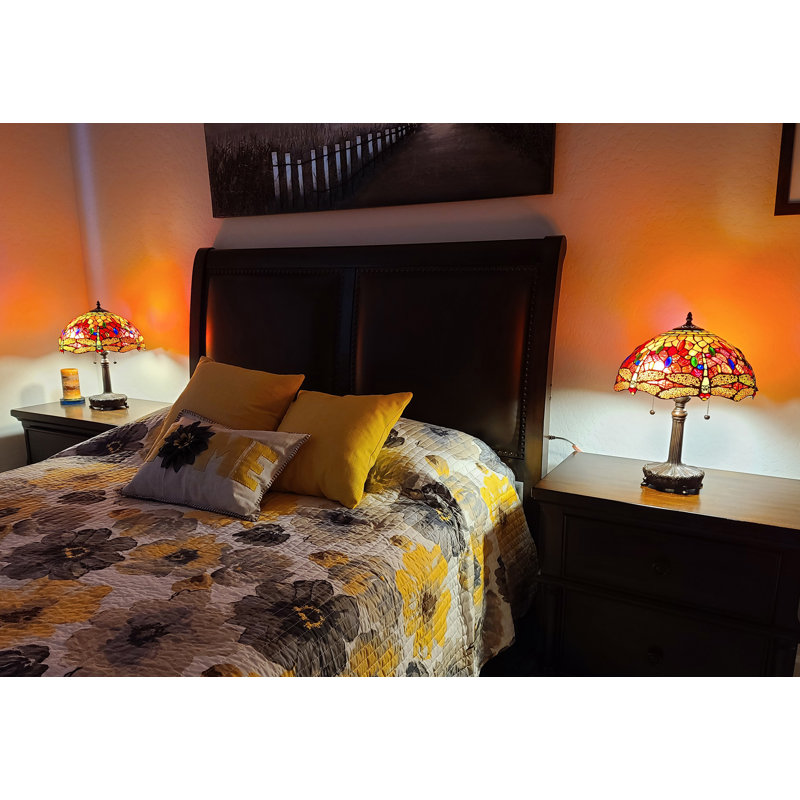 Jain Metal Table Lamp, 19"H x 14"W x 14"D