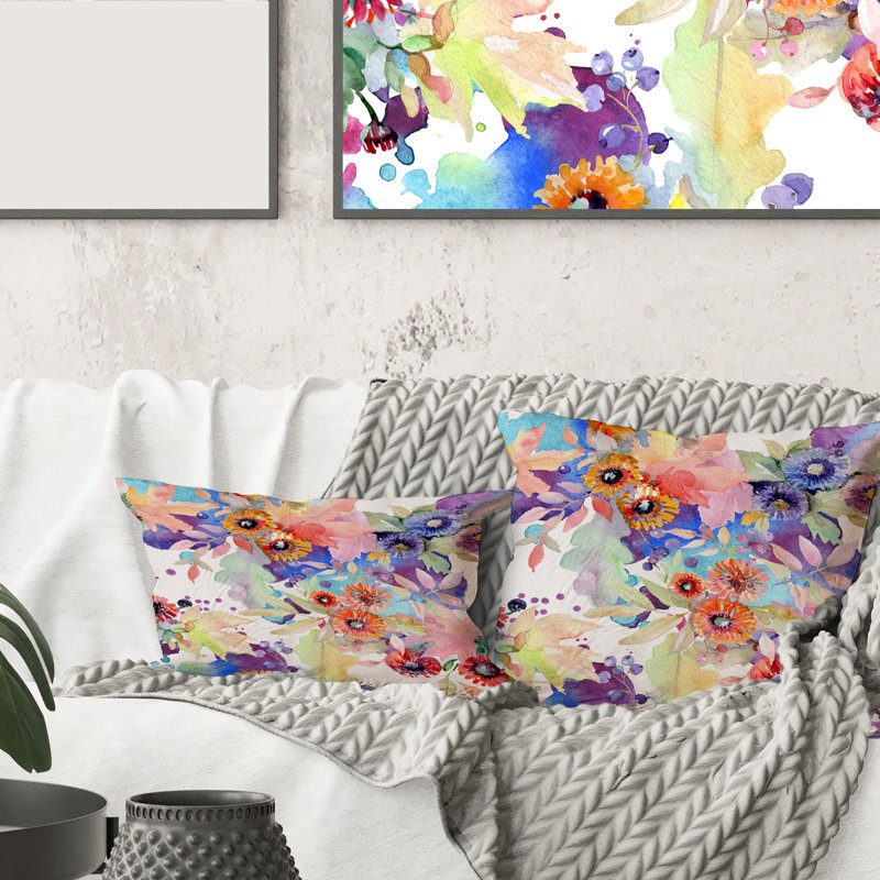 Floral Throw Pillow