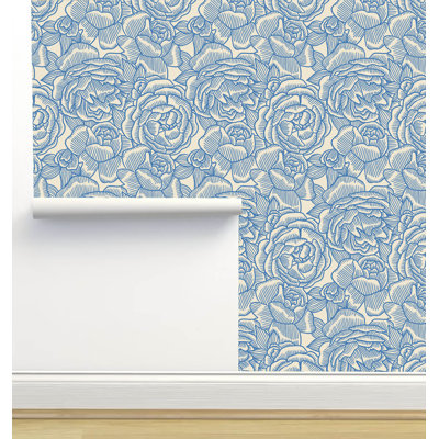 Rouleau de papier peint adhésif texturé L 6 pi x l 24 po Amy MacC Ready Designs