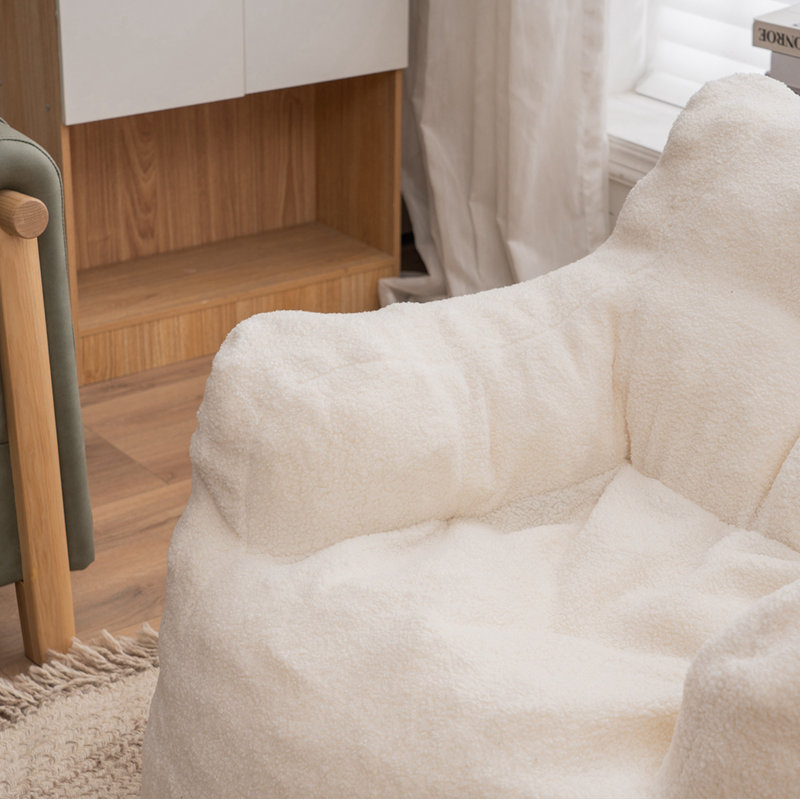 Almon Upholstered Armchair, Ivory Fabric