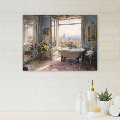 " Bathtub Bliss With A View Of Big Ben Tower III "