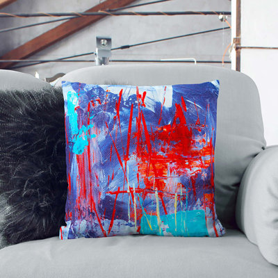 Abstract Square Throw Cushion