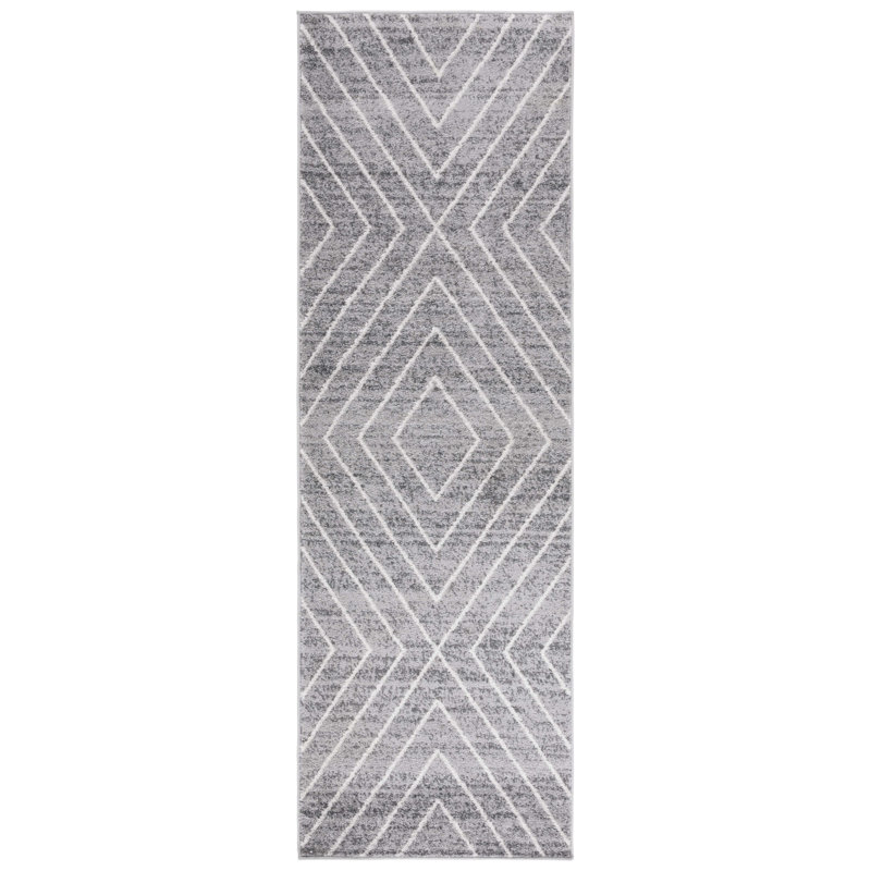 Jarmon Performance Geometric Rug, Runner 2'6" x 8'