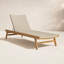 Delano Outdoor Teak Chaise Lounge-88234818