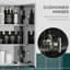 Unité de rangement pour salle de bain - Armoire à miroir en acier inoxydable avec portes murales