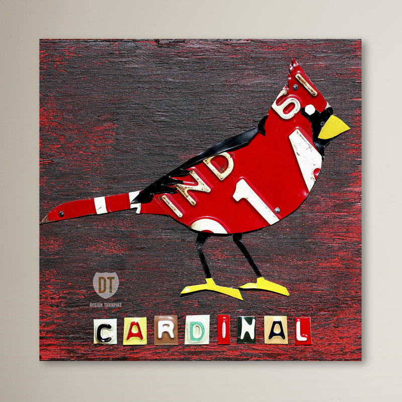 «Indiana Cardinal» par Design Turnpike, impression sur toile, H 24 po x l 24 po x P 2 po