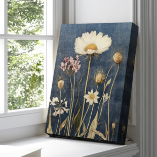 Toile tendue avec motif floral Cxxi