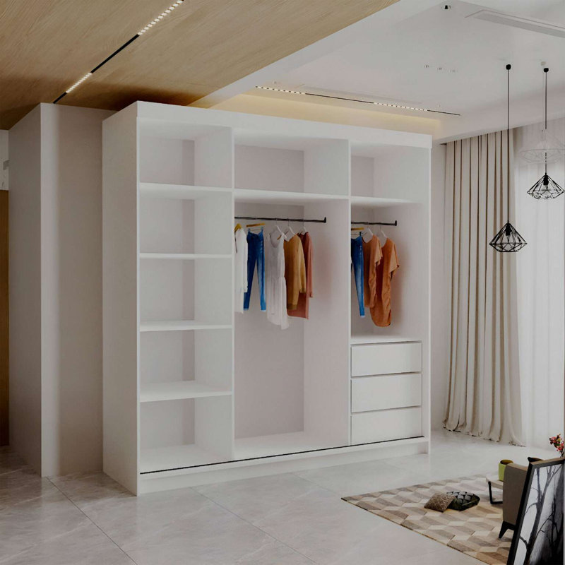 Laminate Wardrobe, White