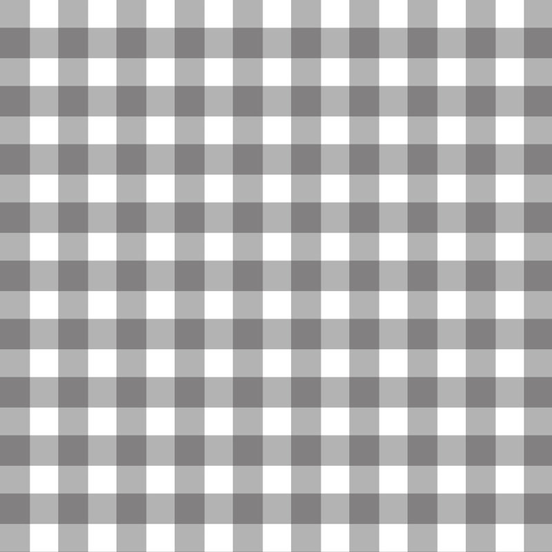 Gingham Pattern Tailored Bed Skirt 15" Drop Length, Queen, Dark Gray