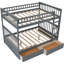 Brianca Kids Bunk Bed with Drawers-785512617-785512618