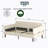Twin Size Beige Velvet Upholstered Daybed, Ribbed Tufted Backrest, Daybed In Lavish Modern Design,-1740709177