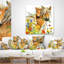 Coussin lombaire et foal avec coussins de fleurs animales