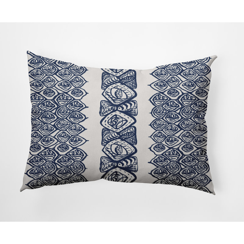 Housse de coussin carrée extérieure/insert, Bleu