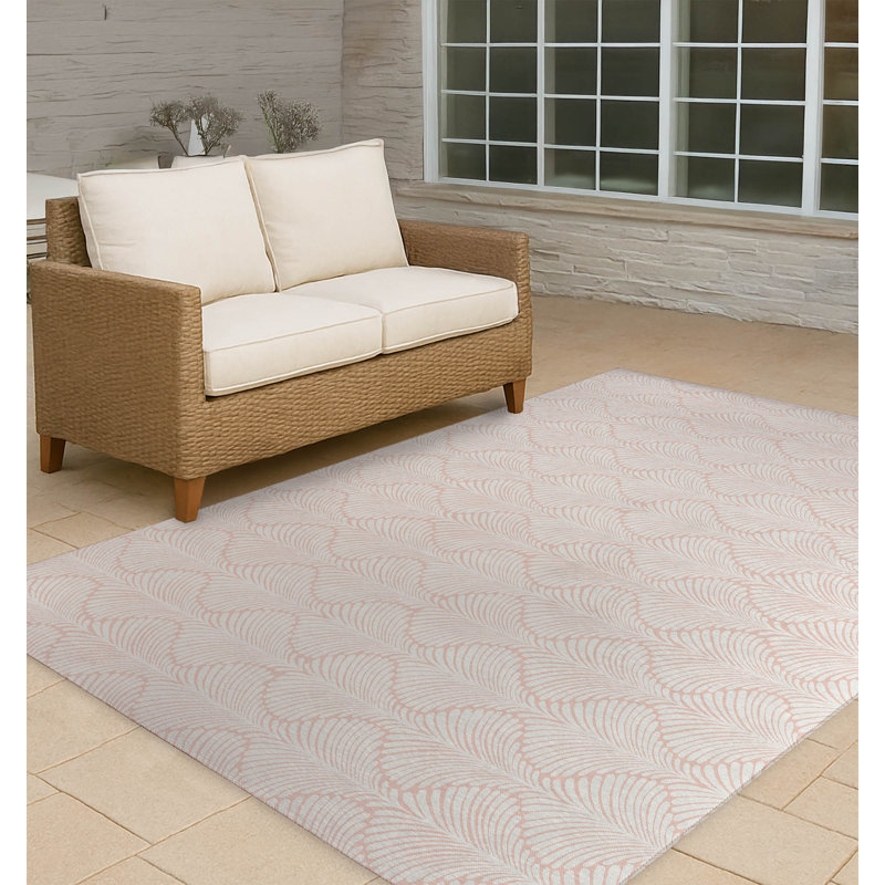 Elegant Palms Non-Slip Outdoor Rug, Rectangle 3' x 5'