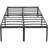 Sturdy Heavy-Duty Non-Slip Platform Bed Frame Full Size Storage, Steel Slat Support, Noise Free, Easy Assembly, 18 Inch Black