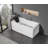 59'' x 31.5'' Freestanding Whirlpool Acrylic Bathtub with Faucet